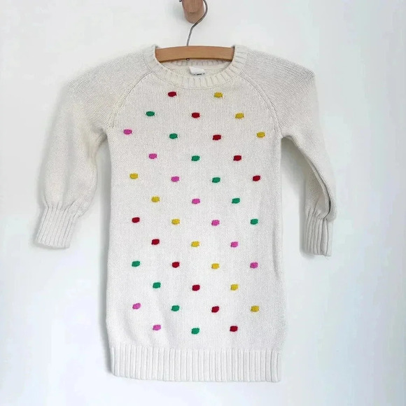 Gap Cream Colorful Popcorn Sweater Dress - Picture 1 of 10